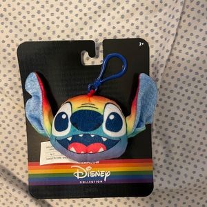 Disney Stitch pride plush keychain